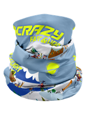 Multifunkční šátek Crazy Idea Neck Gaiter Light - Start and go