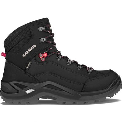 Turistická obuv Lowa Renegade GTX Mid - black/red